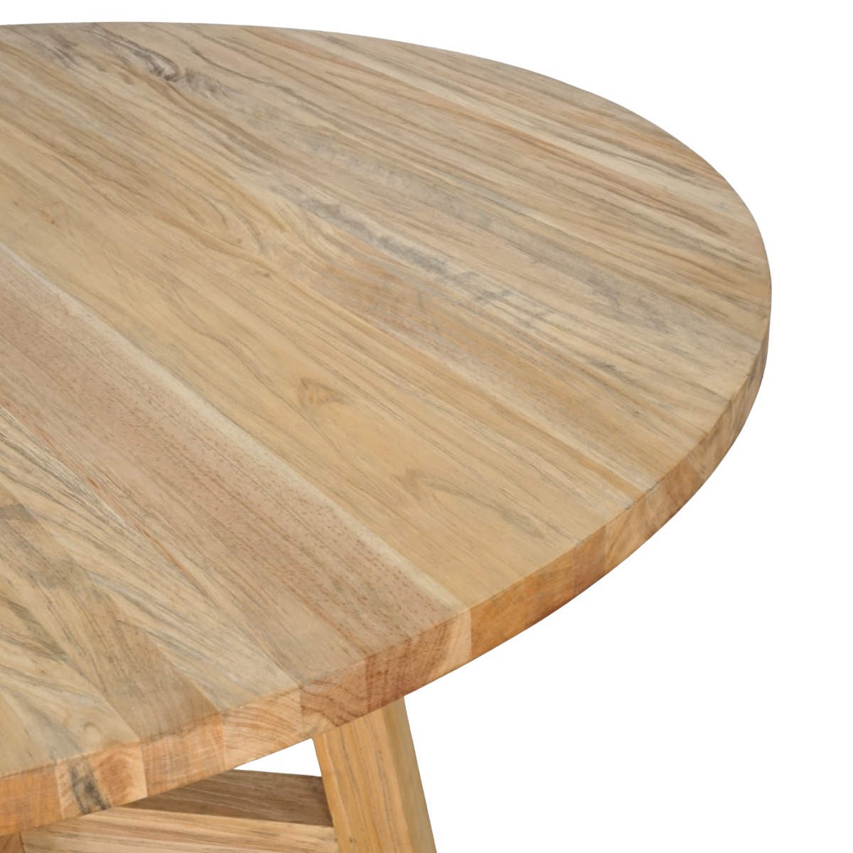 Sonoma Round Dining Table - Distressed Rustic 1200mm