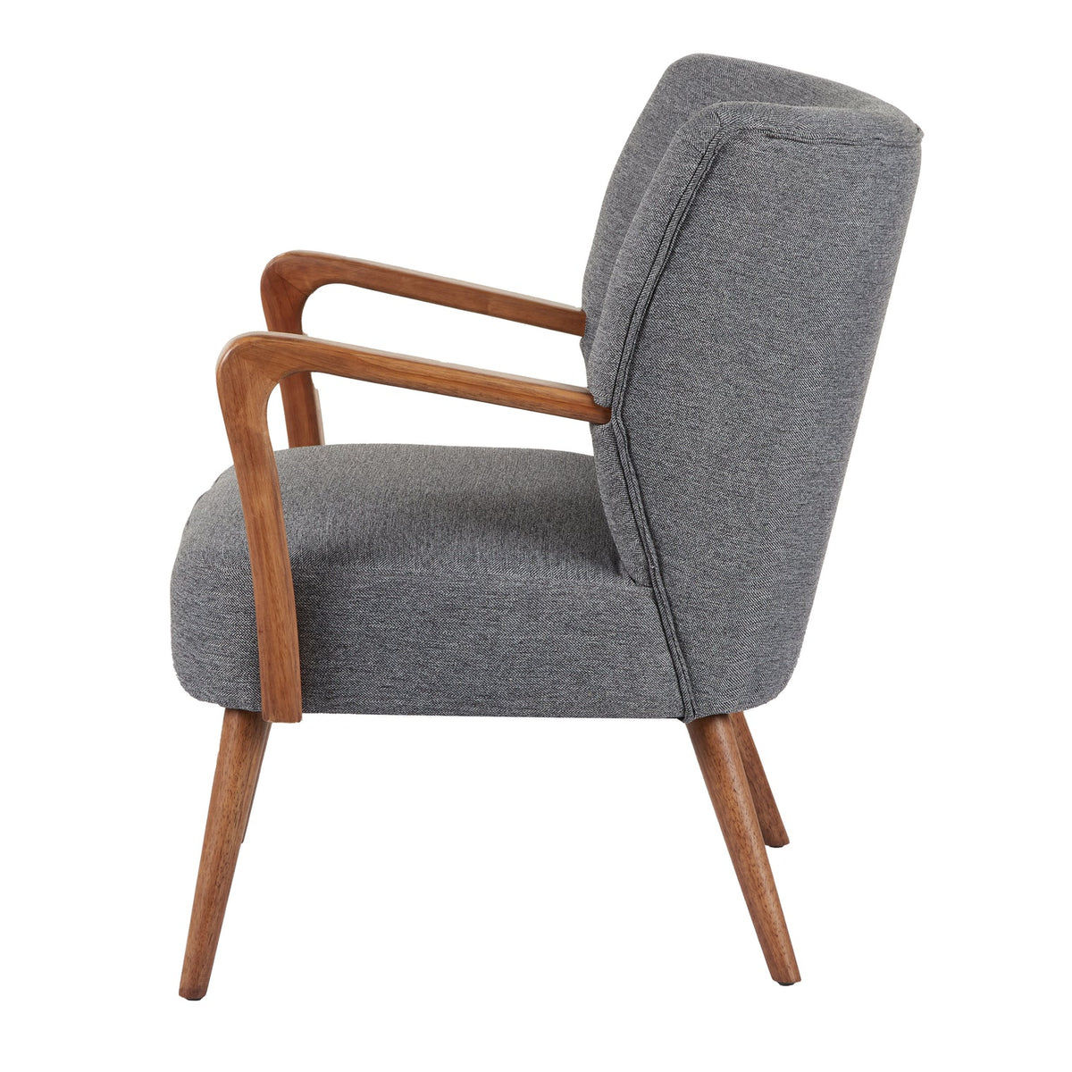 Darcy Armchair Grey & Walnut