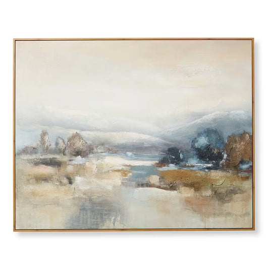 Unwind Large Hand Painted Wall Art - 150 x 120cm