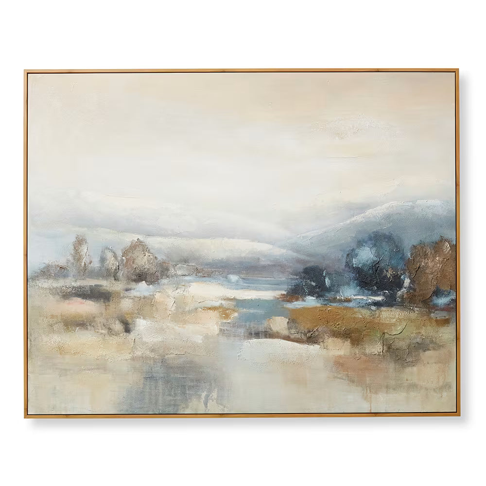 Unwind Large Hand Painted Wall Art - 150 x 120cm