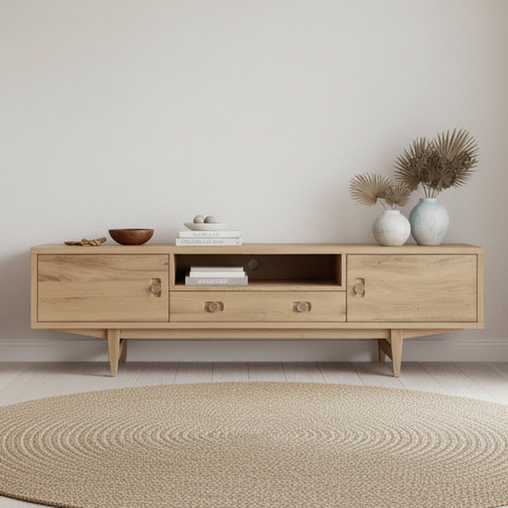Oslo Media Unit 1800mm - Oak
