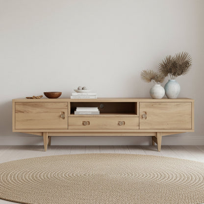 Oslo Media Unit 1800mm - Oak