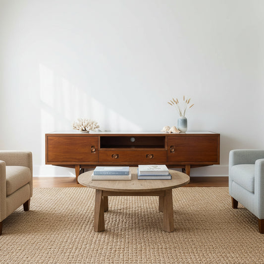 Oslo Media Unit 1800mm - Walnut