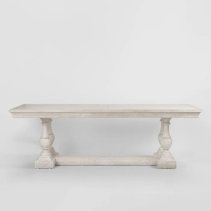 Ville White washed Oak 2400 Dining Table