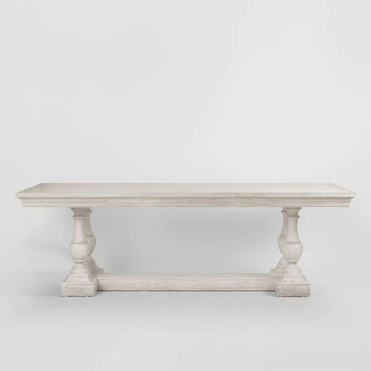 Ville White washed Oak 2400 Dining Table