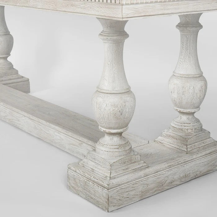 Ville White washed Oak 2400 Dining Table