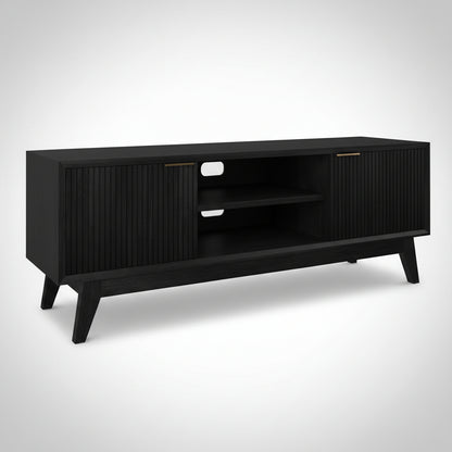 Isla 2 Door Media Unit 170x42x60CM -  Brushed Black