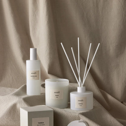 Amalfi Palm Scented Soy Wax Candle 330g White