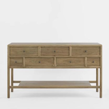 Westbridge Elm 7 Drawer Sideboard / Hall Table