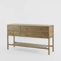 Westbridge Elm 7 Drawer Sideboard / Hall Table