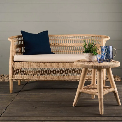 Livingstone Wicker Side Table Natural
