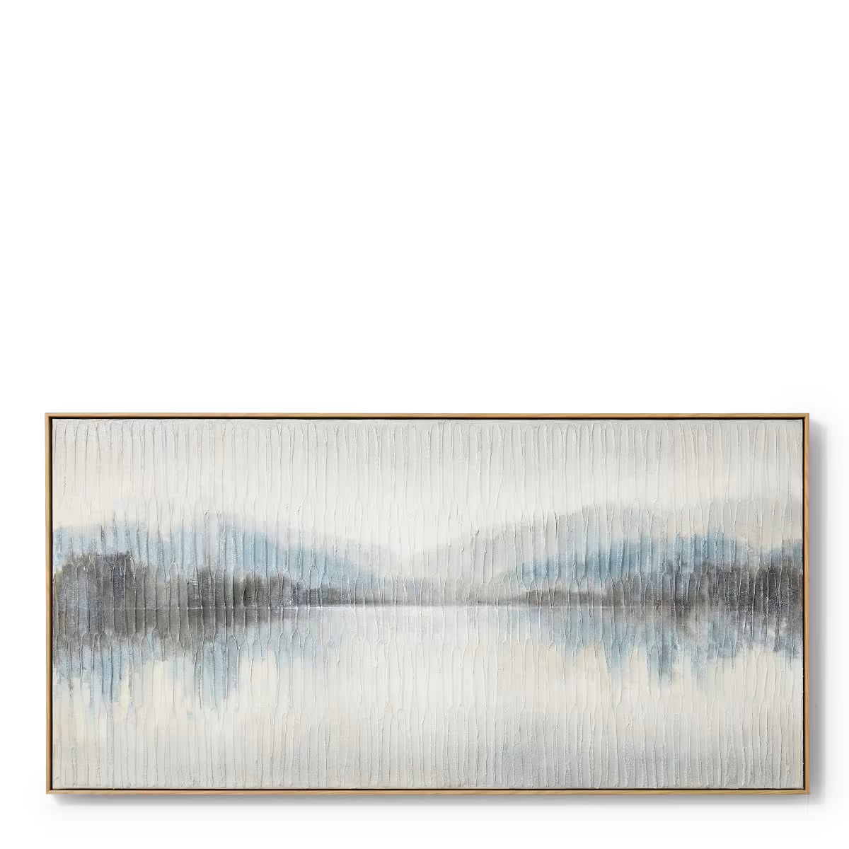 Sea Lake Hand Painted Wall Art - 60 x 5 x 120cm