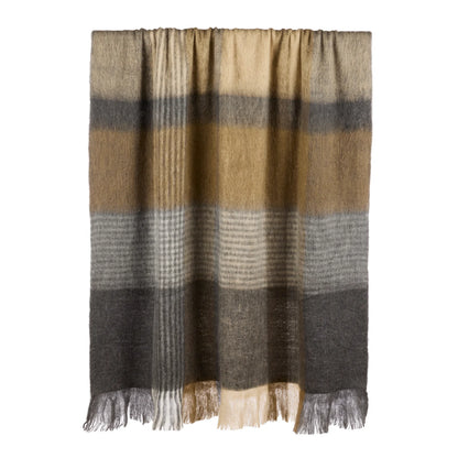 Grand Designs Andreas Wool Blend Woven Throw Multi-Coloured