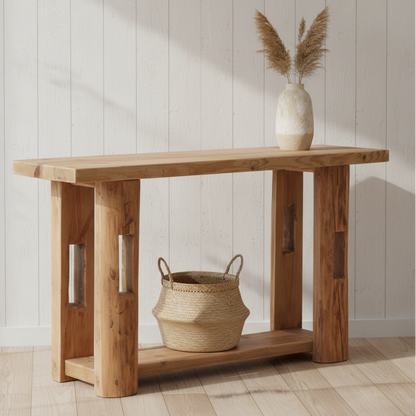 Woodhouse Rustic Recycled Timber Hall Table 1400