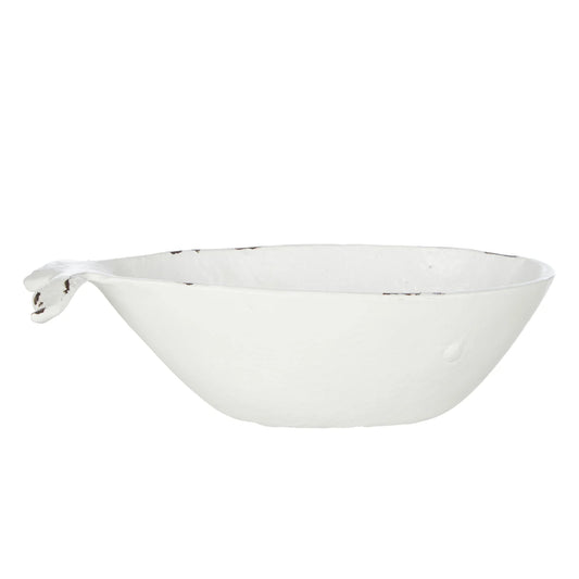 Finn Whale Dish 13.3x25cm White