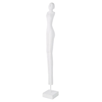Amalfi White Figurative Sculpture 10x10x80cm