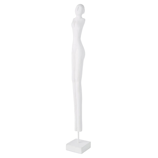 Amalfi White Figurative Sculpture 10x10x80cm