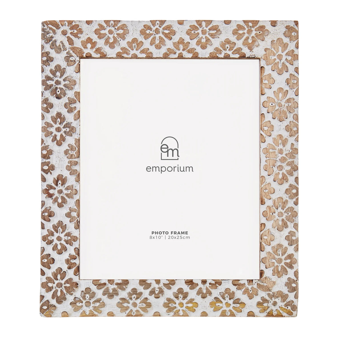 Emporium Mara Wooden Photo Frame 10x8" Natural & White